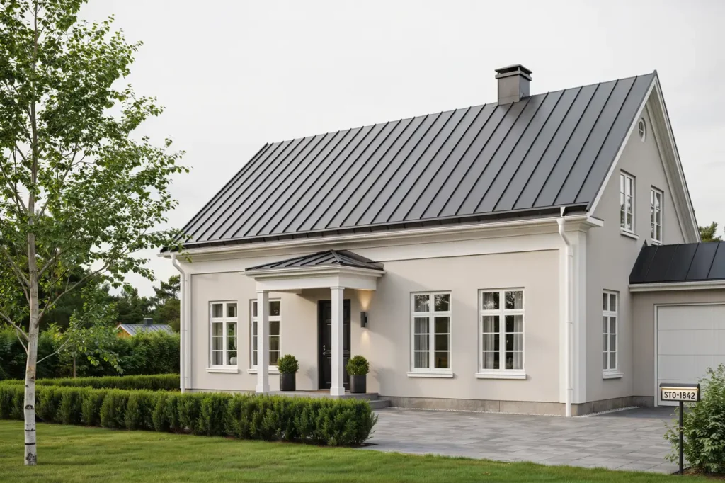 takm lning av pl ttak p villa i djursholm danderyd