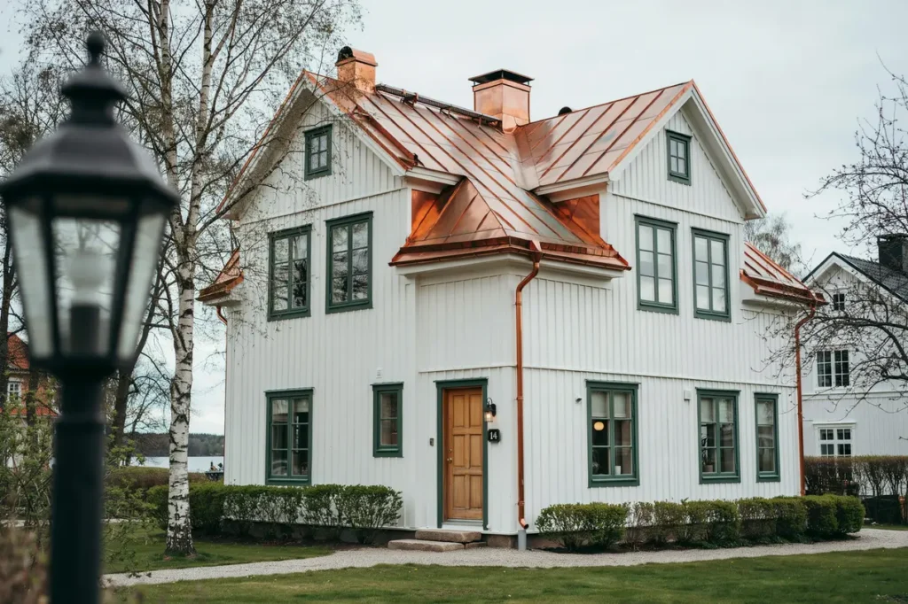 renovering av koppartak p sekelskiftesvilla i stocksund